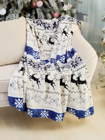Royalfashion“ Kalėdinis vilnonis antklodės 160x200