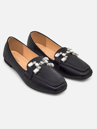 Royalfashion moteriški mokasiai su blizgučiais Lecilla