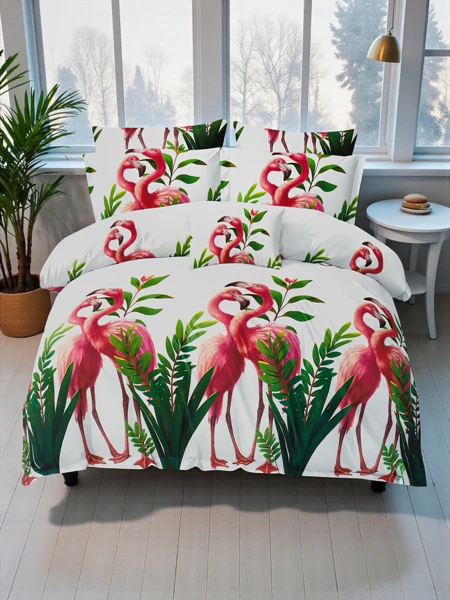 Royalfashion Raštuota patalynė 160x200, 4 dalių komplektas