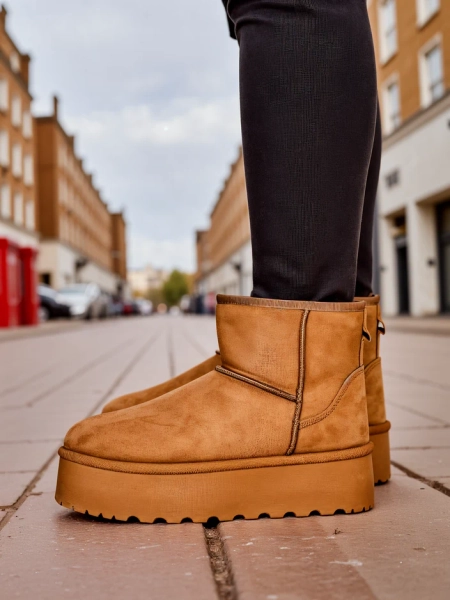 Royalfashion Trumpai batai primenantys moteriškus sniego batus Eforte