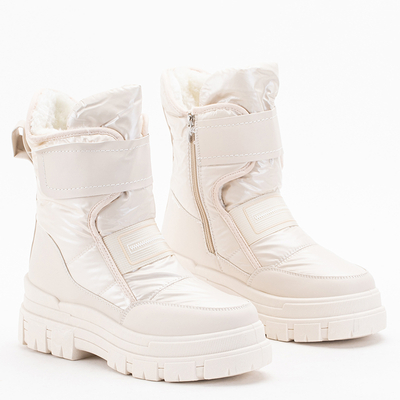 Кремовые женские зимние ботинки Naselia