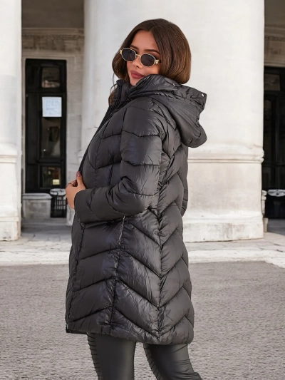Женская стеганая зимняя куртка Royalfashion