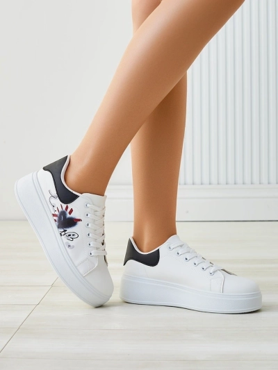 Royalfashion moterų platformos sportiniai dizainerių batai su Alcape spausdiniu