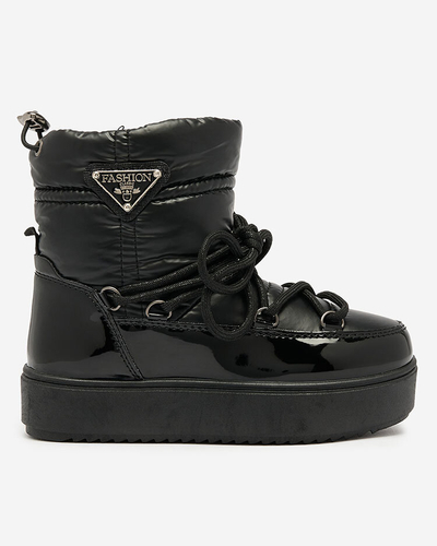 Royalfashion Детские ботинки-слипы a'la snow boots in black Etyvon