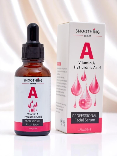Glotninamasis serumas su vitaminu A ir hialurono rūgštimi
