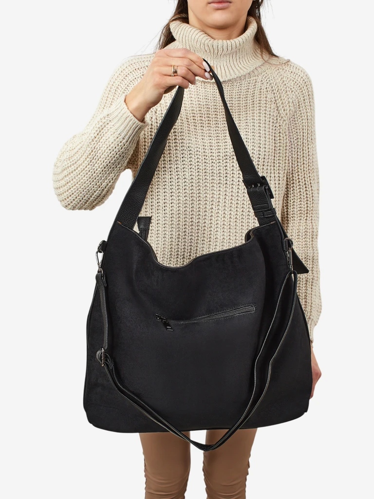 Женская сумка-шоппер из эко-замши Donenn