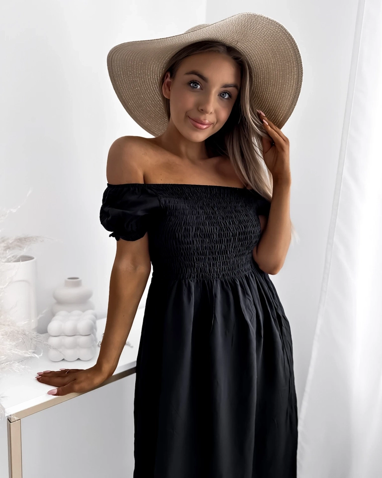 Juoda ilga moteriška suknelė a'la hiszpanka- Drabužiai