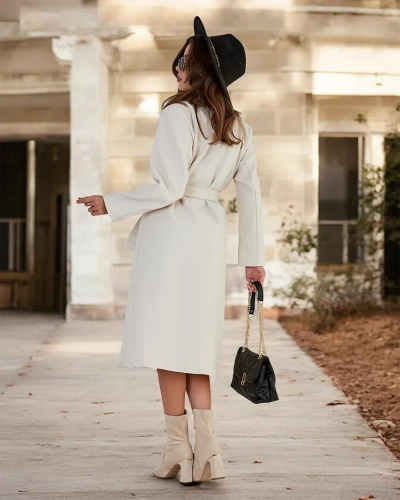 Royalfashion Ilgas moteriškas paltas