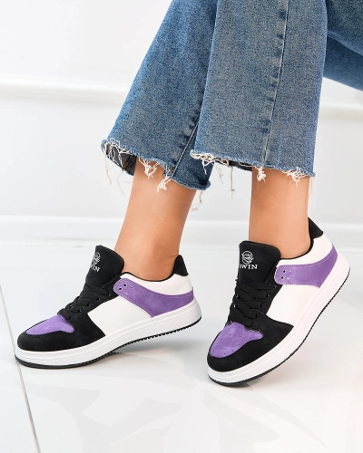 Royalfashion Фиолетово-белые женские спортивные туфли Elevace