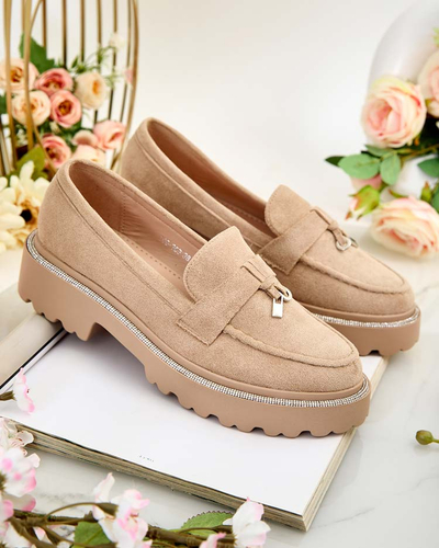 Royalfashion Женские мокасины с цирконами Ali