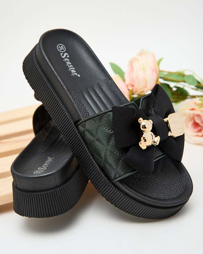 "Royalfashion" Moteriškos šlepetės "Lemini Bow"