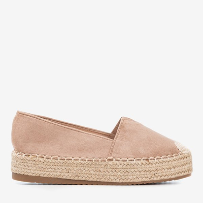 Светло-коричневые эспадрильи на платформе Roseanne - Обувь