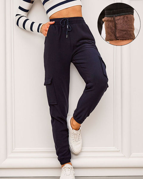 Royalfashion Moteriškos apšiltintos kovinės kelnės