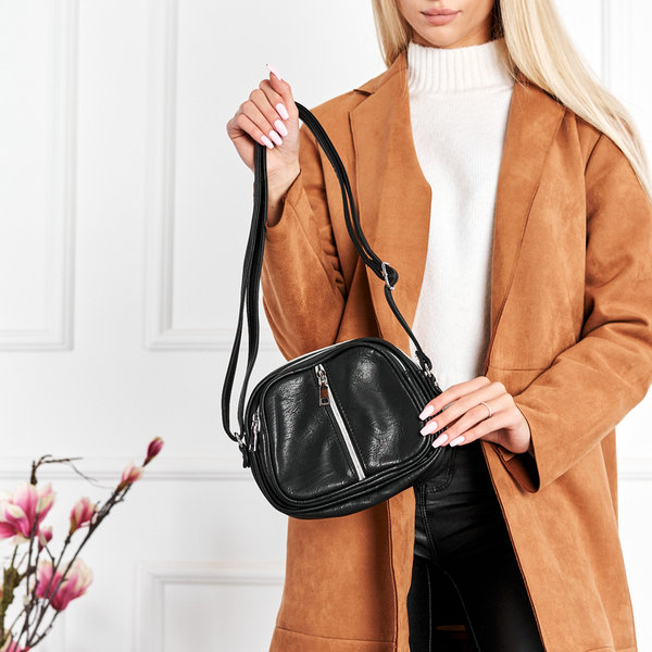 Moteriškas juodas mažas pečių krepšys - aksesuarai