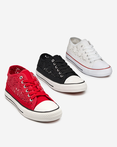 Juodi moteriški ažūriniai Tareni sportbačiai - Avalynė