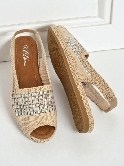 Moteriškos espadrilės sandalai su akutėmis Belle Sparkle