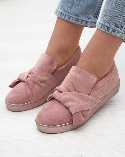 Розовые женские кроссовки из эко-замши Bliwix - Обувь