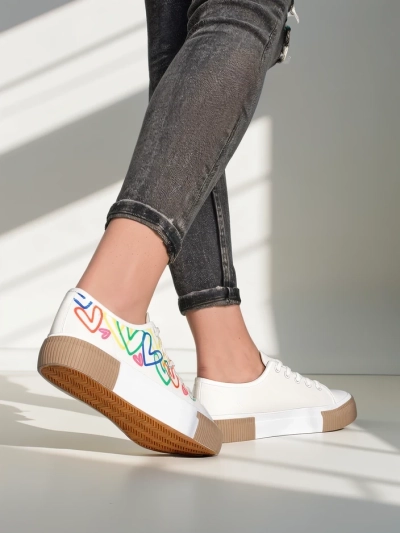 Женские кроссовки Royalfashion с принтом сердца Sercess