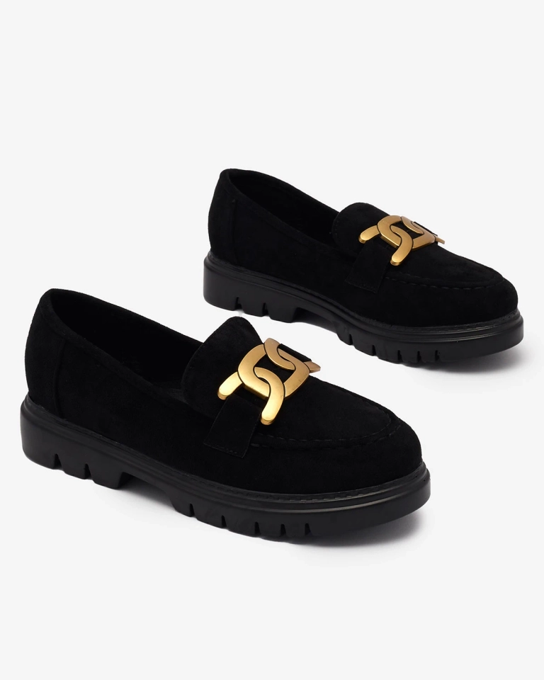 Женские мокасины черного цвета Nocivi- Footwear