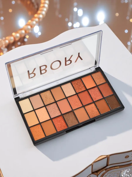 Paletka 24 cieni do powiek matowych i brokatowych Tea Mood