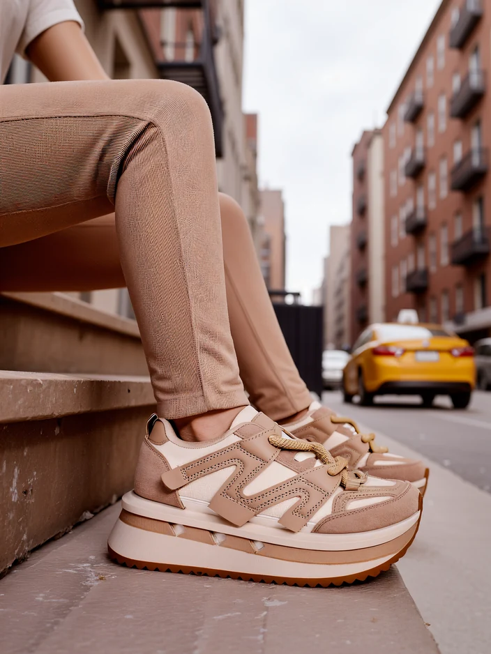 Спортивные кроссовки на платформе для женщин Royalfashion Eviger