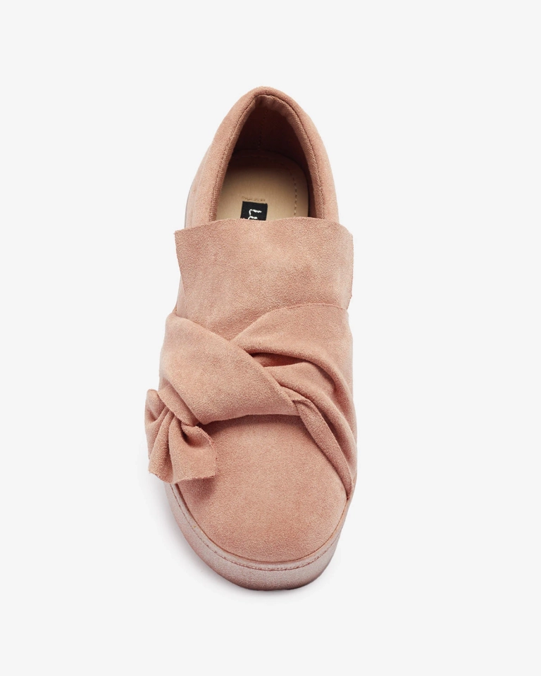 Rausvi moteriški ekovamzos sportbačiai Bliwix - Avalynė