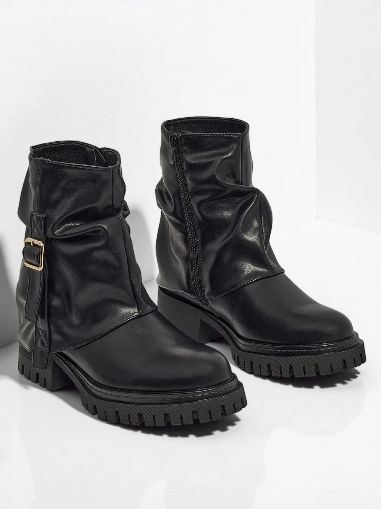 Высокие женские ботинки из экокожи Lunara