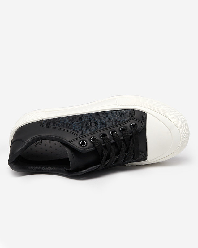 Juodi moteriški sportiniai bateliai su raštuotais Jeride įdėklais - Avalynė