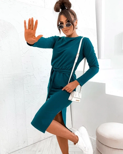 Royalfashion Женское хлопковое платье длиной до колена