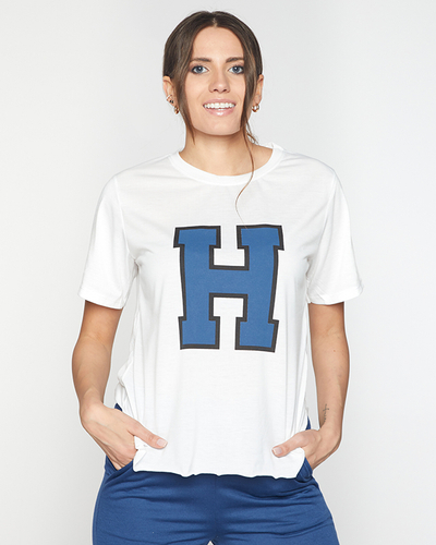 Женский сине-белый спортивный набор