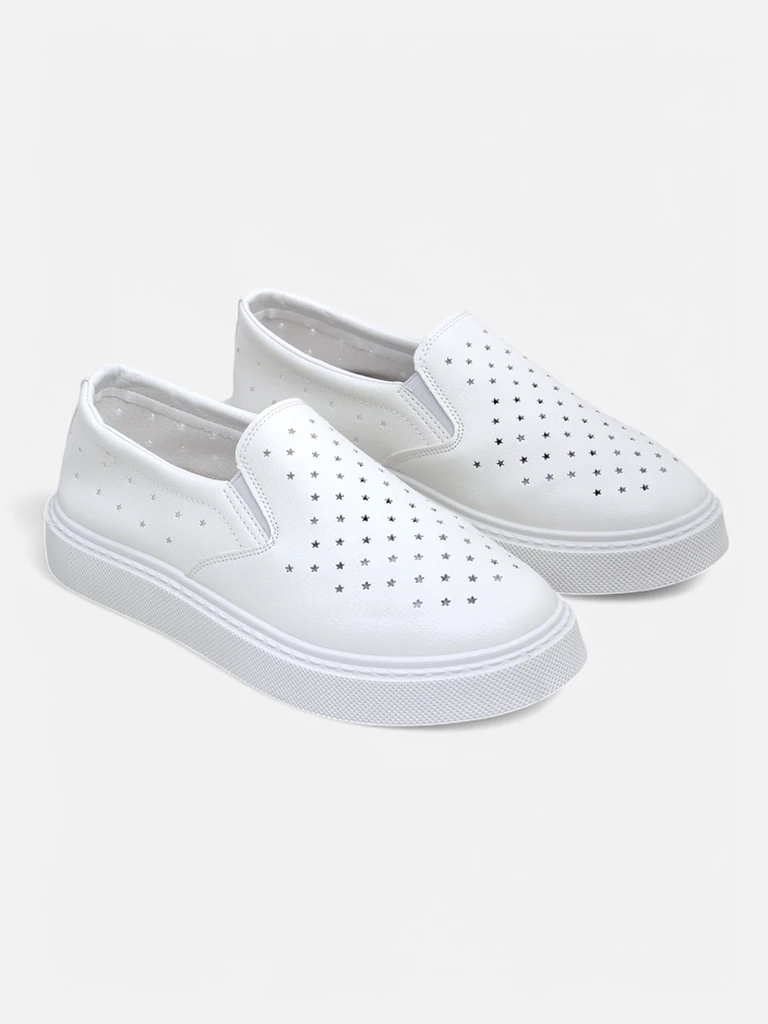 Royalfashion Женские перфорированные туфли без задника Emayla