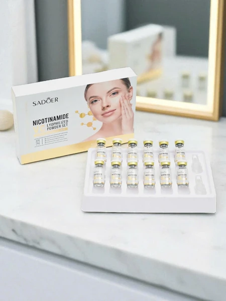 Sadoer liofilizuoto nikotinamido ir vitamino C miltelių rinkinys