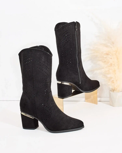 Royalfashion Ažūriniai žemi stiletto batai Hewir
