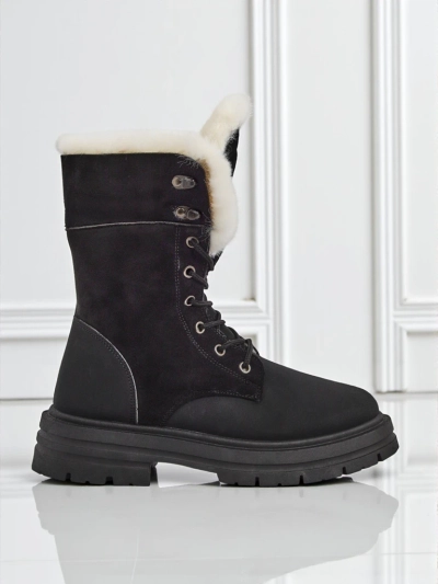 Женские ankle boots Royalfashion с мехом Nasaha