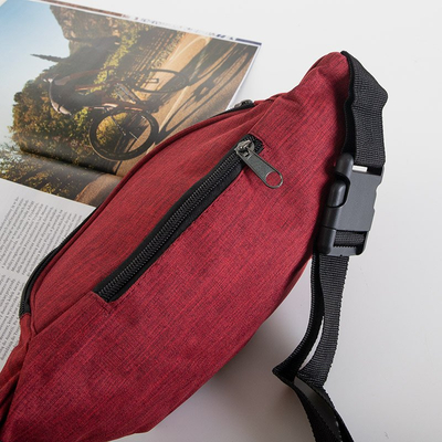 Красная спортивная поясная сумка unisex