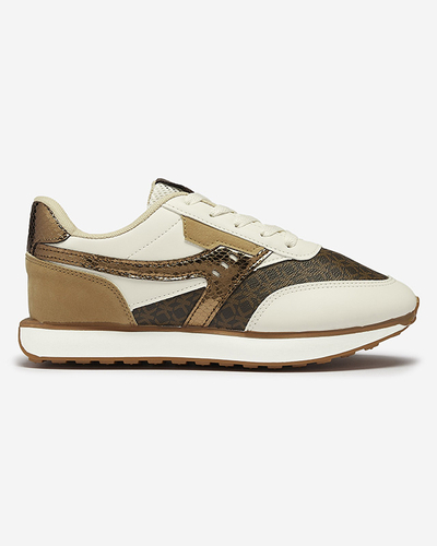 Коричнево-бежевые женские спортивные туфли Fiffvi- Footwear