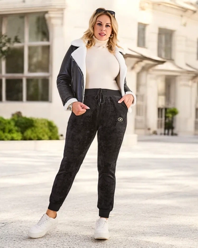 Женские утепленные спортивные брюки Royalfashion PLUS SIZE