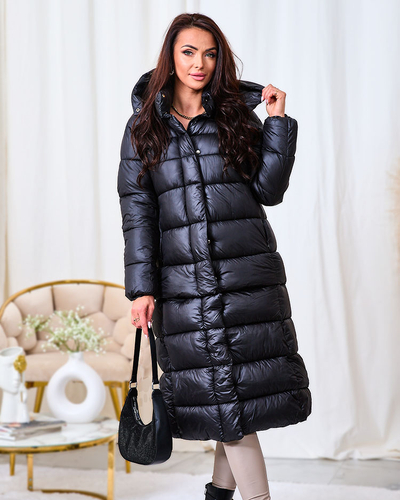 Royalfashion Черная женская зимняя куртка