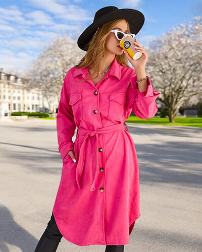 Royalfashion Женское пальто рубашечного типа