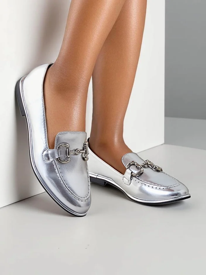 Royalfashion Женские мягкие лоферы Metalla