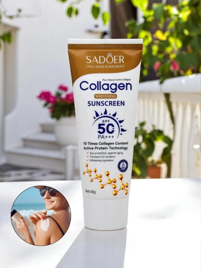 Sadoer saulės kremas SPF 50 su kolagenu