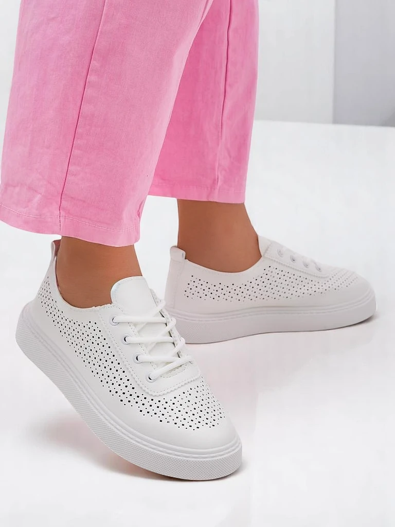 Royalfashion Женские ажурные спортивные туфли на шнуровке Adette