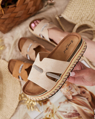 "Royalfashion" Moteriškos šlepetės "Orolta zirconia"