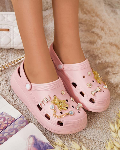 Royalfashion Moteriškos guminės šlepetės su Fescas ornamentais