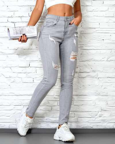 Женские джинсы-трубы Royalfashion