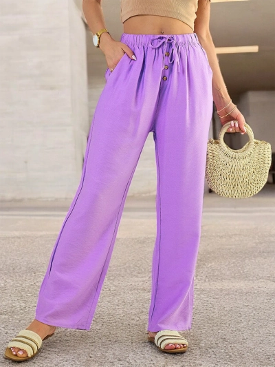 Royalfashion Женские широкие брюки из ткани
