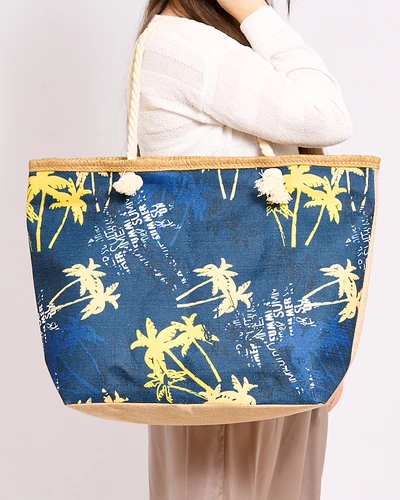 Royalfashion Didelis audinio maišas su spauda