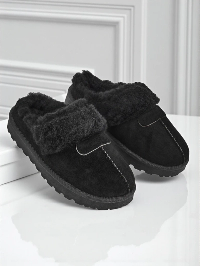 Короткие женские ботинки a'la снегоходы с мехом Velour Fang