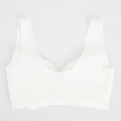 Besiūlės moteriškos baltos spalvos liemenėlė - apatinis trikotažas