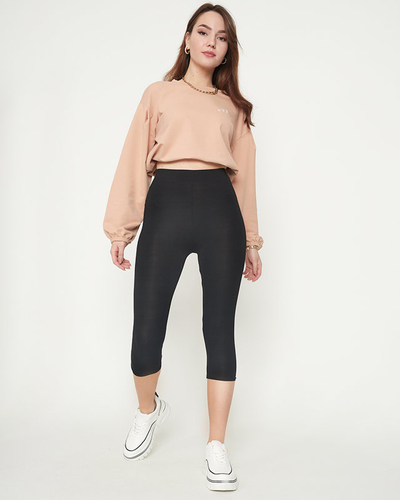 Moteriški 3/4 juodi antblauzdžiai - drabužiai